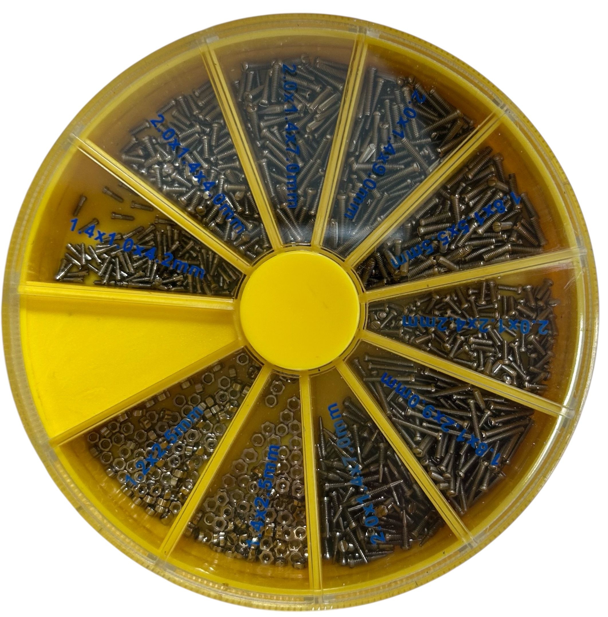 Surtido Tornillos Inoxidables 10 Medidas x 100 Uds. U