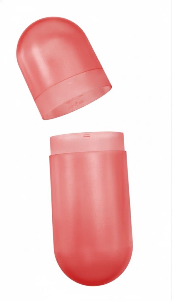 Estuche Plástico Para Gafas Rojo U