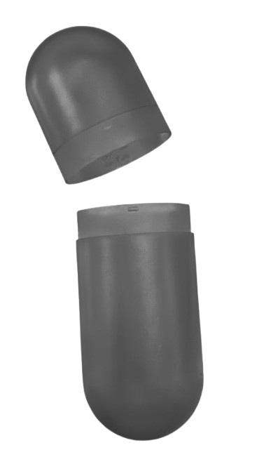 Estuche Plástico Para Gafas Gris Oscuro U