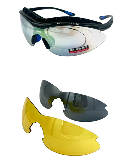 Gafa Sport Negro + 2 Lentes U